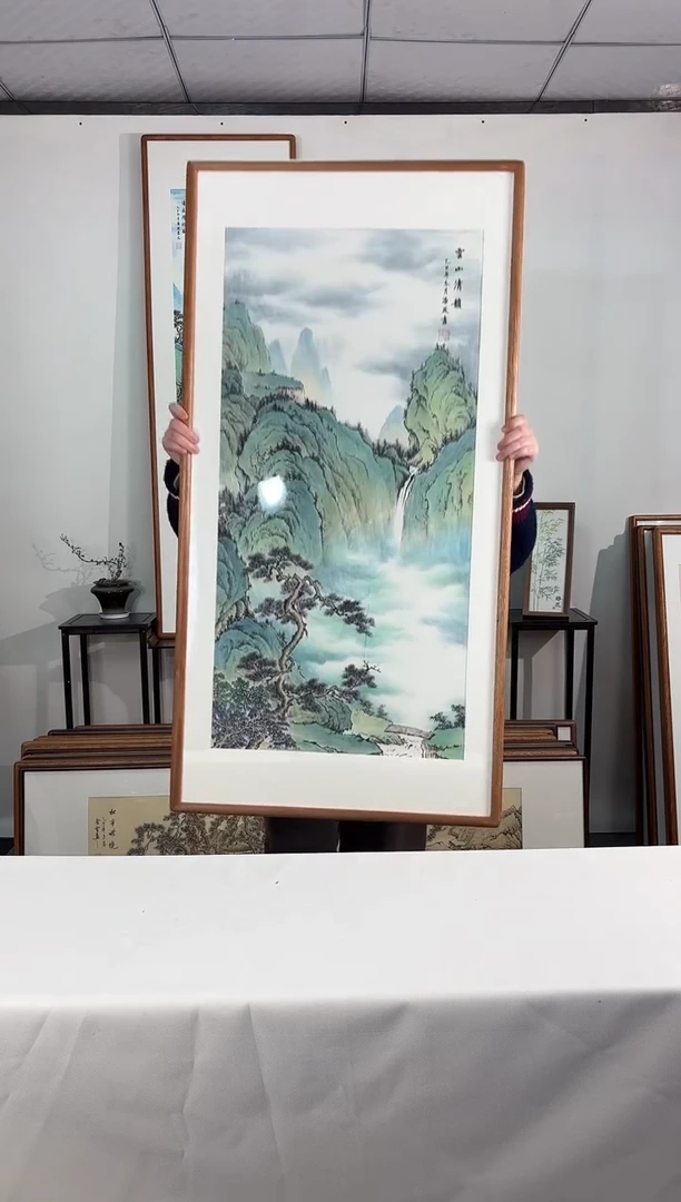 国画手绘*云山清韵*62*122cm