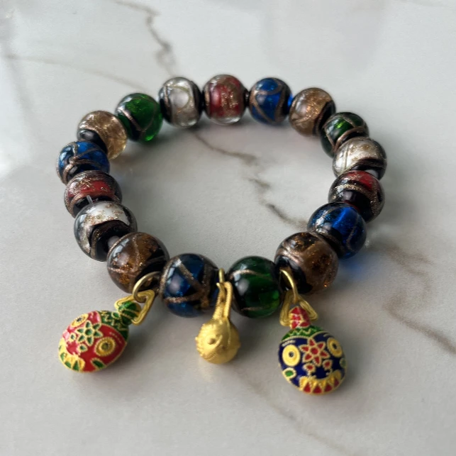 合金琉璃手链 合金琉璃手链 香灰琉璃手串时尚手串无礼盒 006