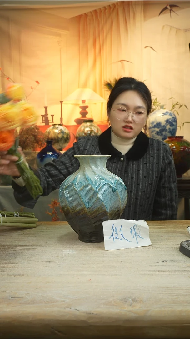 高24口11高温陶瓷花瓶花器