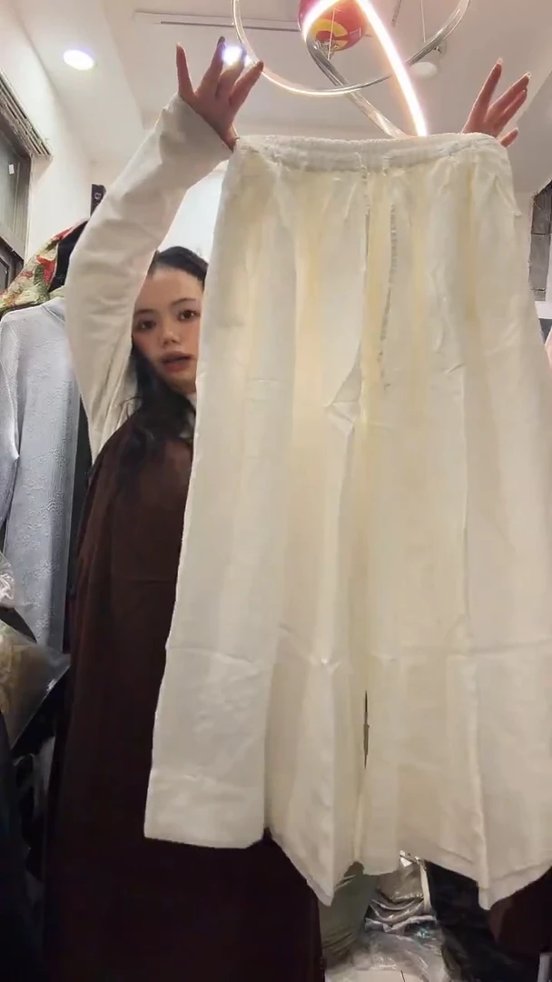 常规款NO退NO换 S 天丝亚麻阔腿长裤