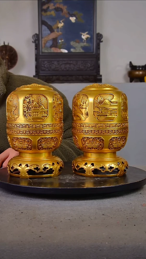 鼎**助精美香炉放漏结缘252553