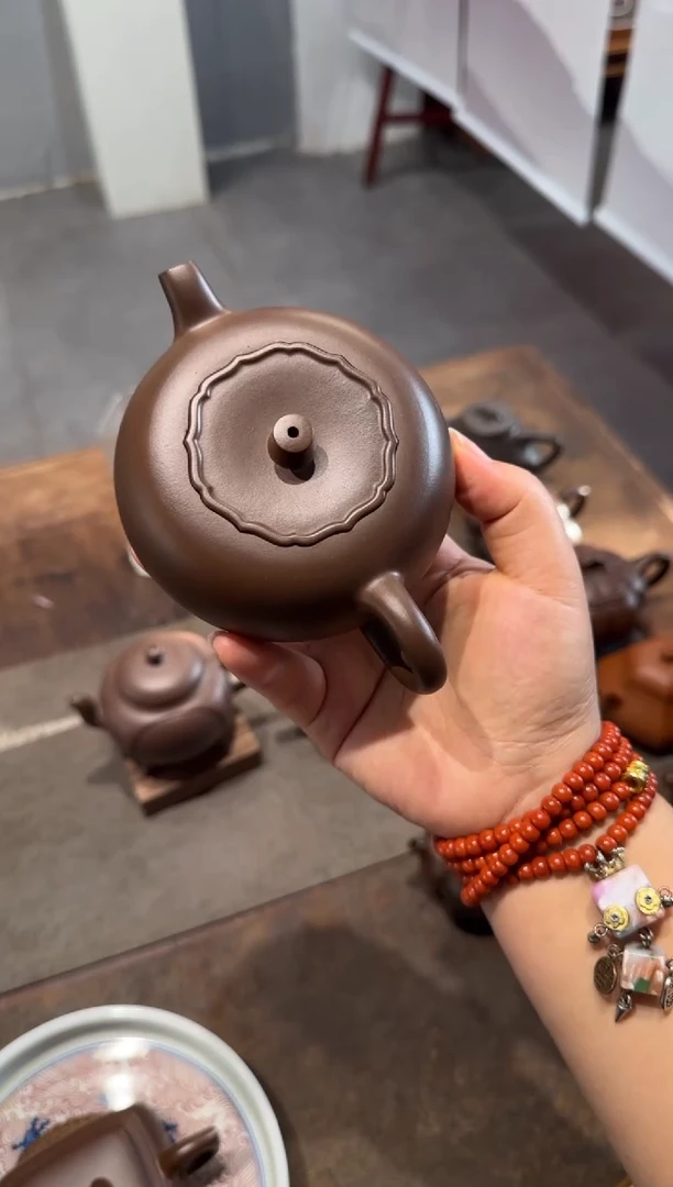 茶壶紫砂生**近柿柿如意