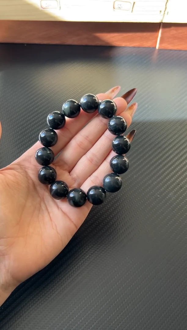 未镶嵌手串和田玉若羌微色差卡16Q