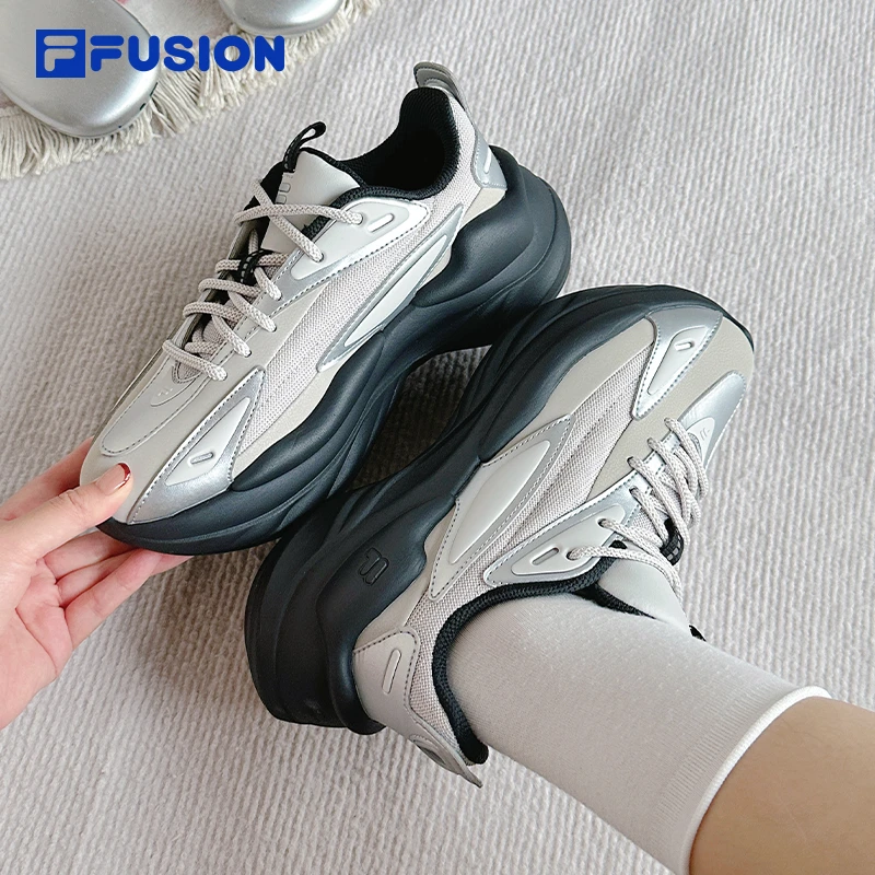 FUSION斐乐陨石鞋女鞋男鞋厚底增高老爹鞋2025新机能运动鞋流光风