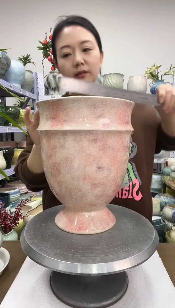 12.25陶瓷花盆直播链接高27.      口21