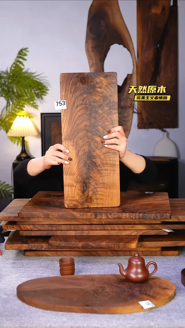 木北美黑胡桃原木.干裂疤结不属于商品质量问题完美主义者慎拍