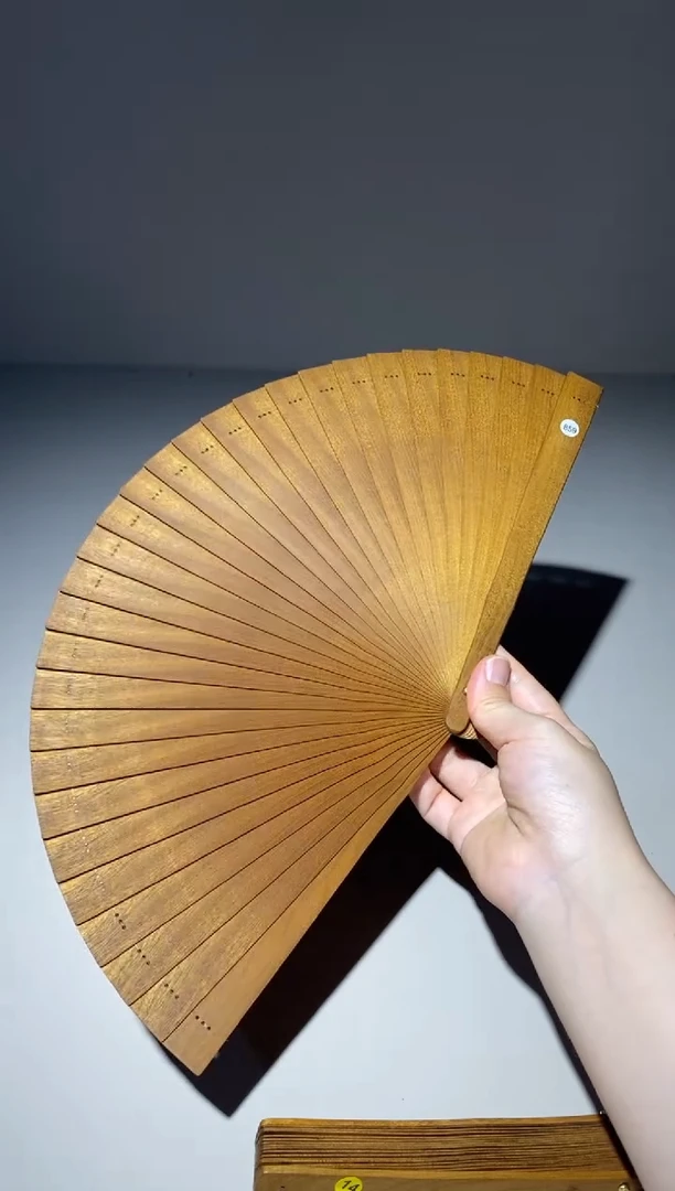 金丝楠21cm金丝楠木小叶桢楠扇859