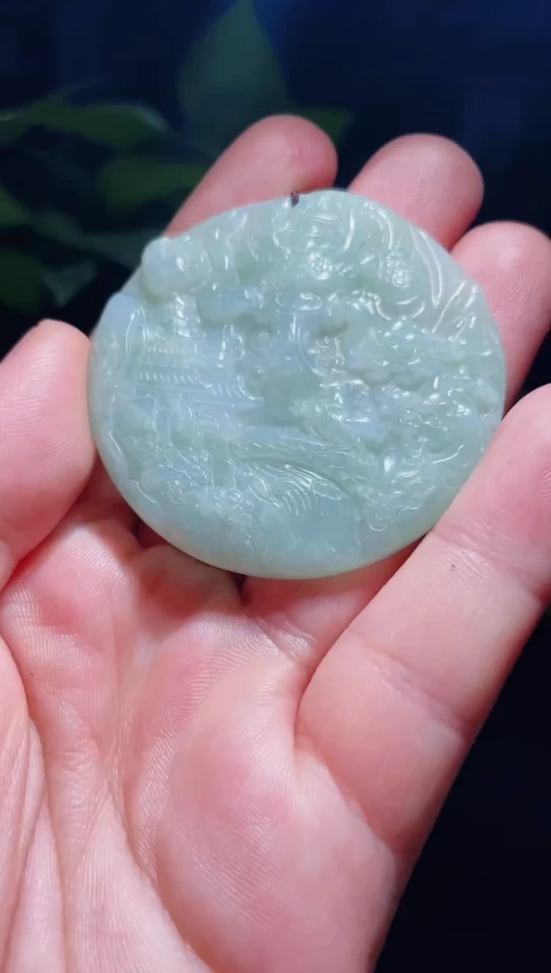 翡翠未镶嵌吊坠(不含链)翡翠