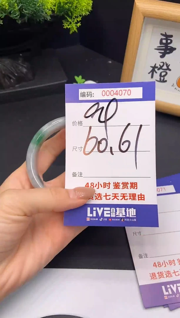 未镶嵌手镯翡翠0004070
