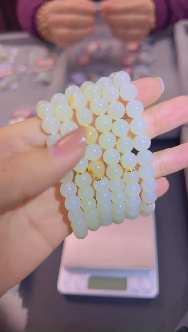 未镶嵌手串和田玉XJH00101多样性发一