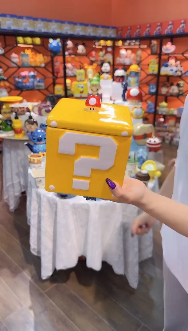 瓷片@@问号陶瓷储物收纳罐