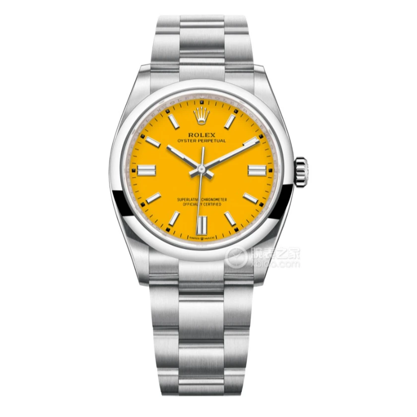 95新 Rolex/劳力士 蚝式恒动126000-0004皮卡丘黄 21年全套双吊牌
