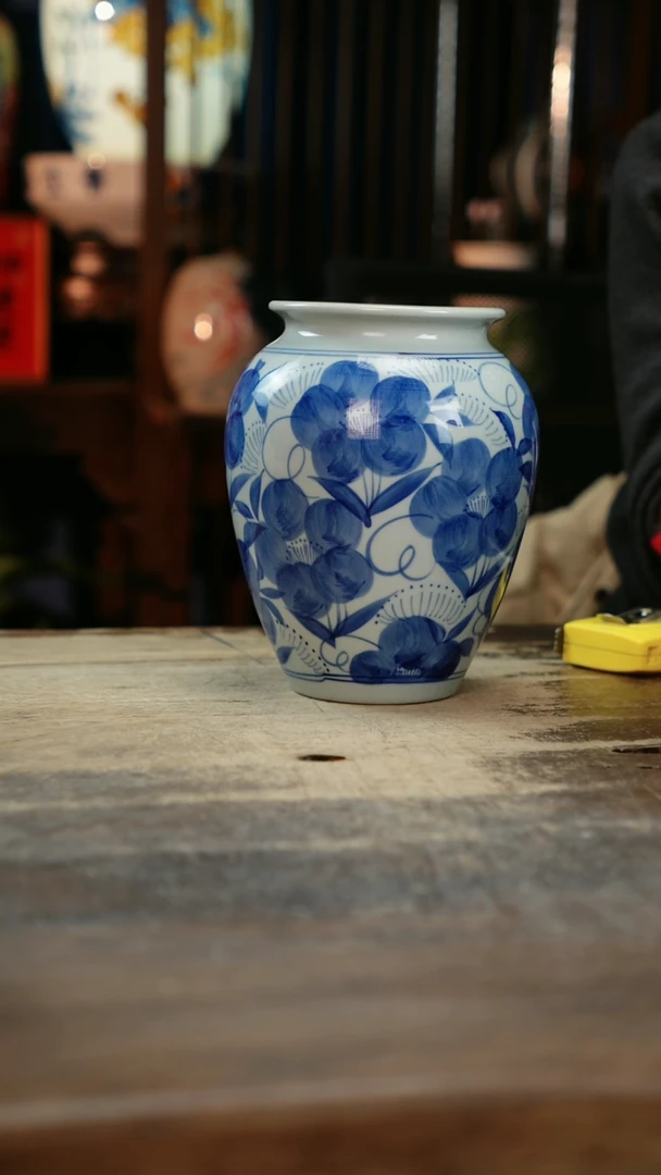 【闪购商品】瓷片景德镇纯手工釉下彩精品花瓶