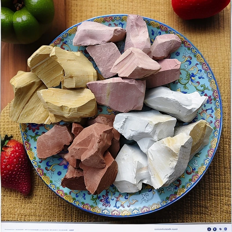 新疆多种天然彩色土块可混装独立包装解压神器万层黄乌苏红彩虹土