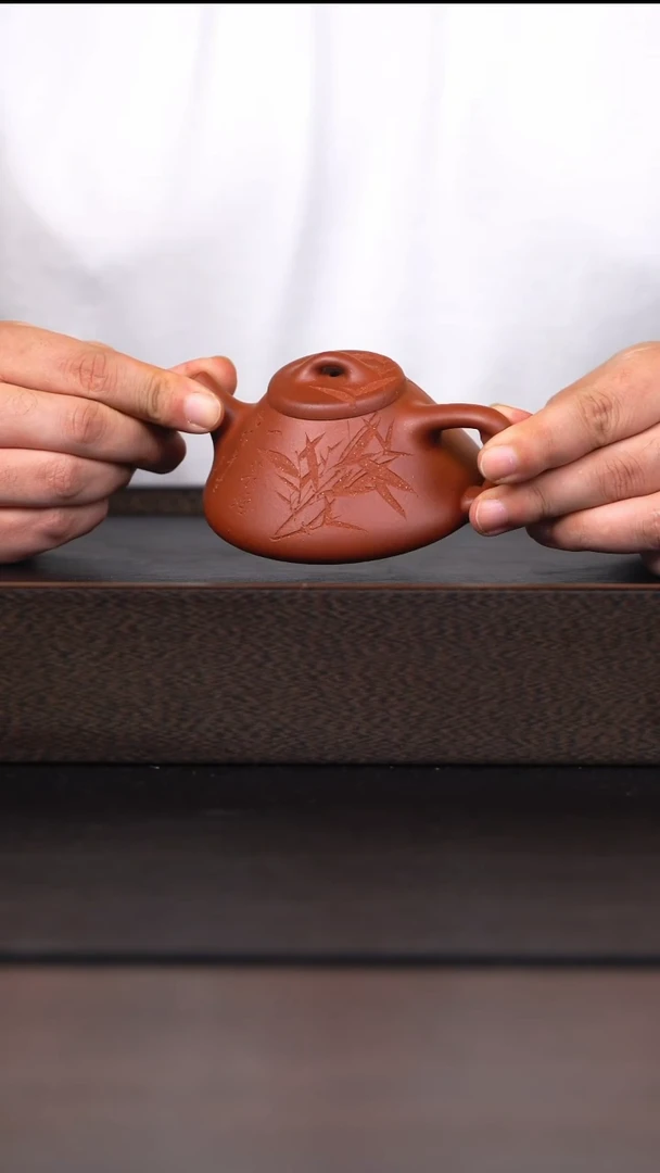 茶壶紫砂一蓑烟雨竹子子冶