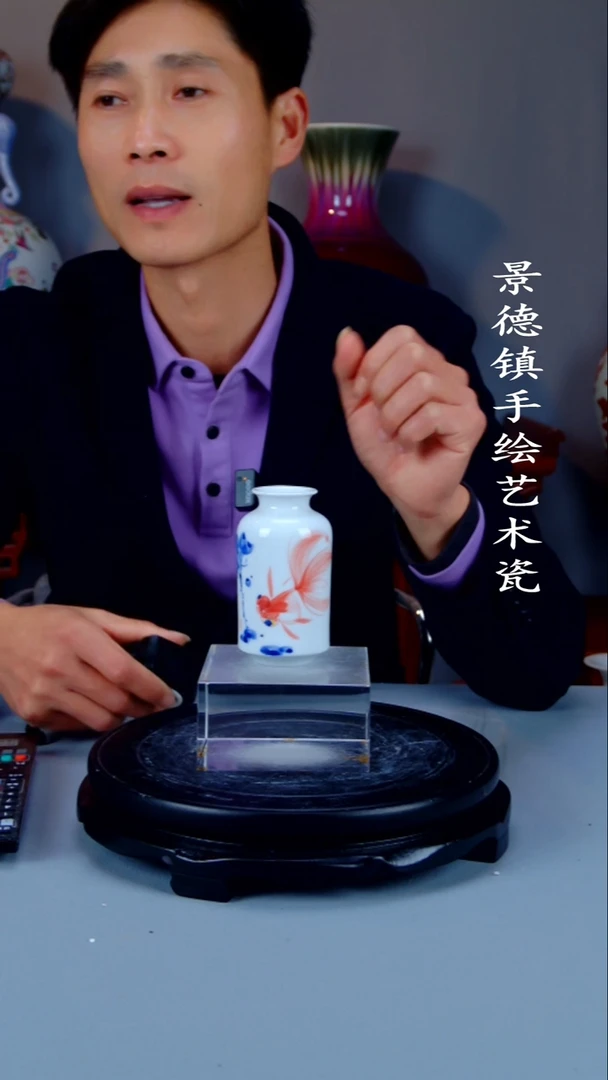 摆件陶瓷景德镇手工手绘陶瓷摆件