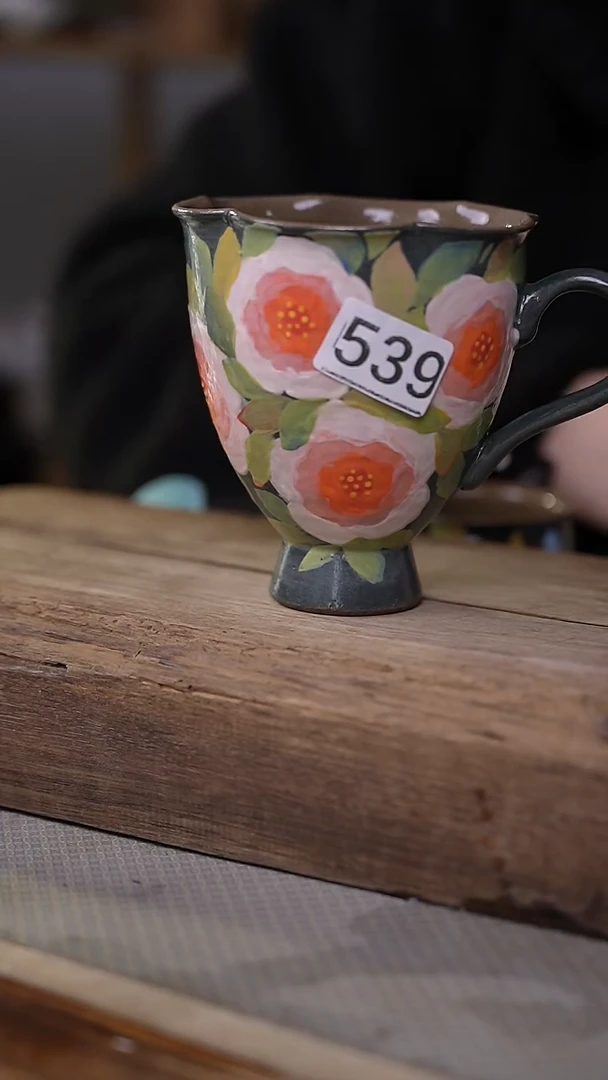 【闪购商品】瓷片油画风·彩绘·设计师石一款