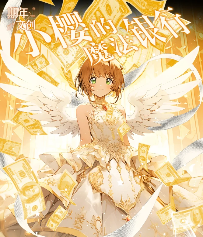 平拆/吃吃-小樱的魔法银行卡牌盲盒百变小樱动漫衍生二创潮玩周边