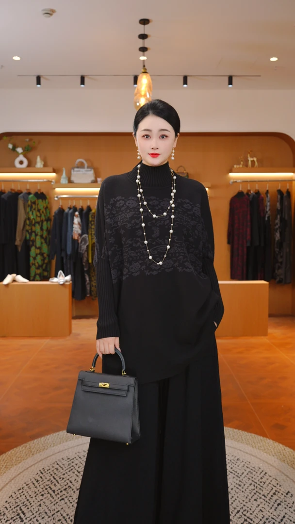 重磅加厚【清光】宽松冬季保暖秋冬显瘦气质女毛衣上衣-7013#A