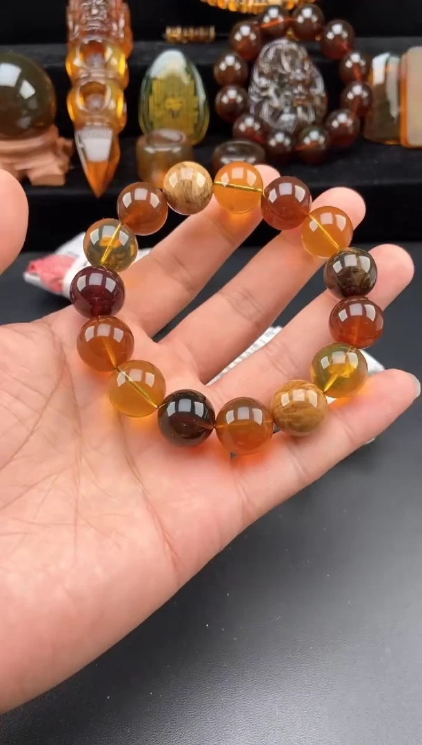 【闪购商品】琥珀手链未镶嵌多宝手串