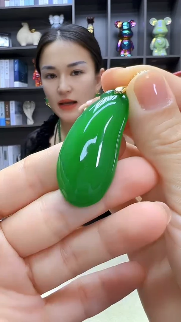 翡翠14K金镶嵌颈饰丹丹diy劲饰