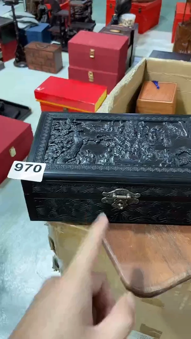 木带雕刻款首饰盒//970