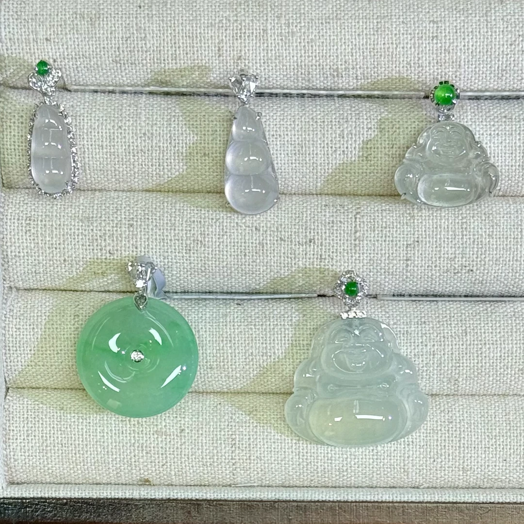 翡翠吊坠1件-18K金-多样性发货只发一件-BB02-BK|CXQ21