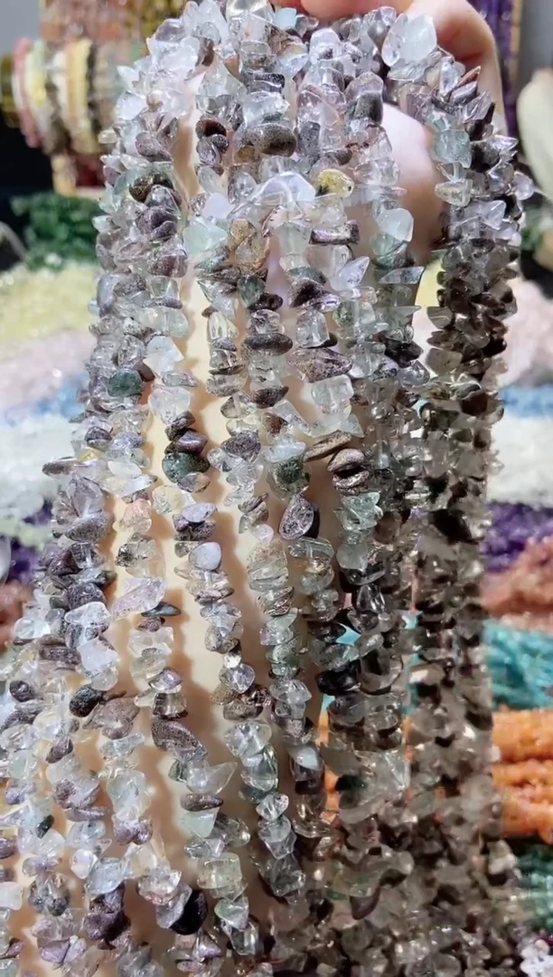 未镶嵌珠宝半成品水晶绿幽灵