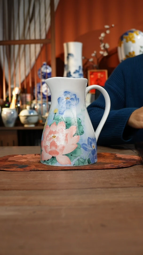 现代高温釉下彩手绘陶瓷餐具