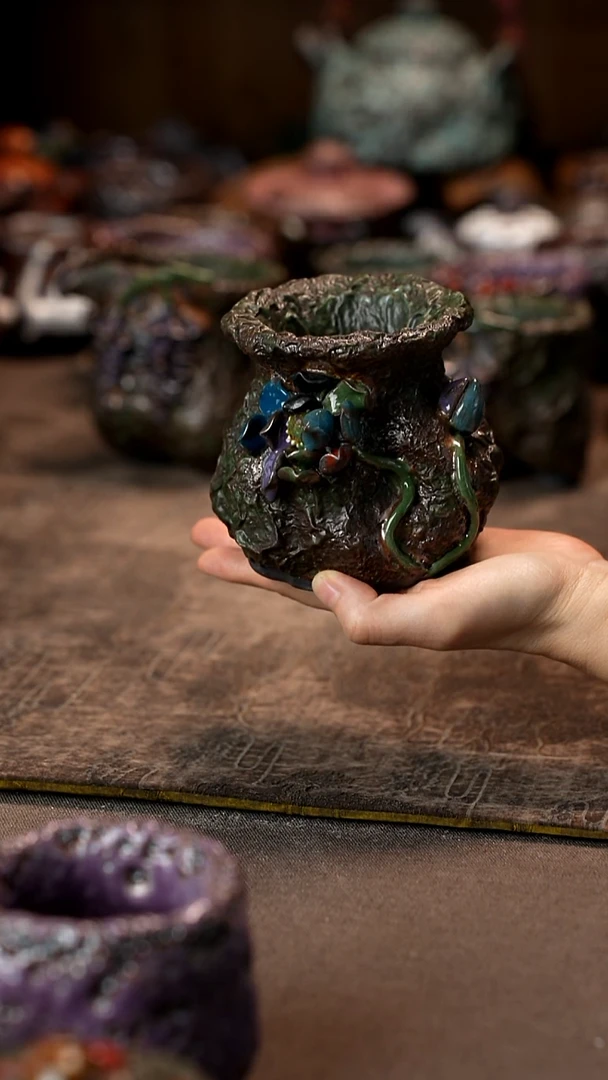 兔**太景德镇柴烧志野杯