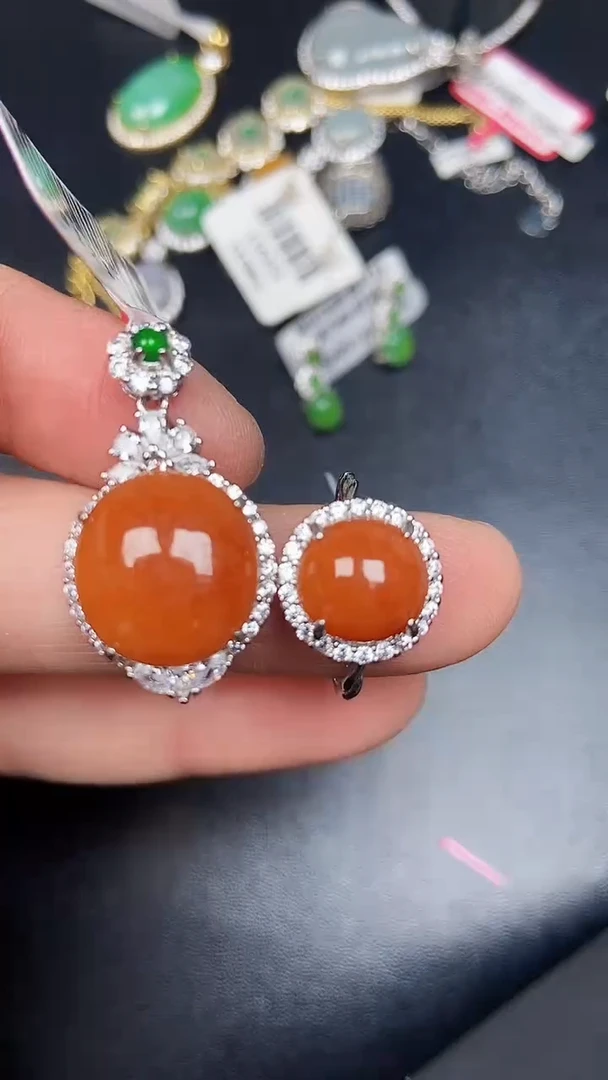 银S925镶嵌戒指翡翠2380