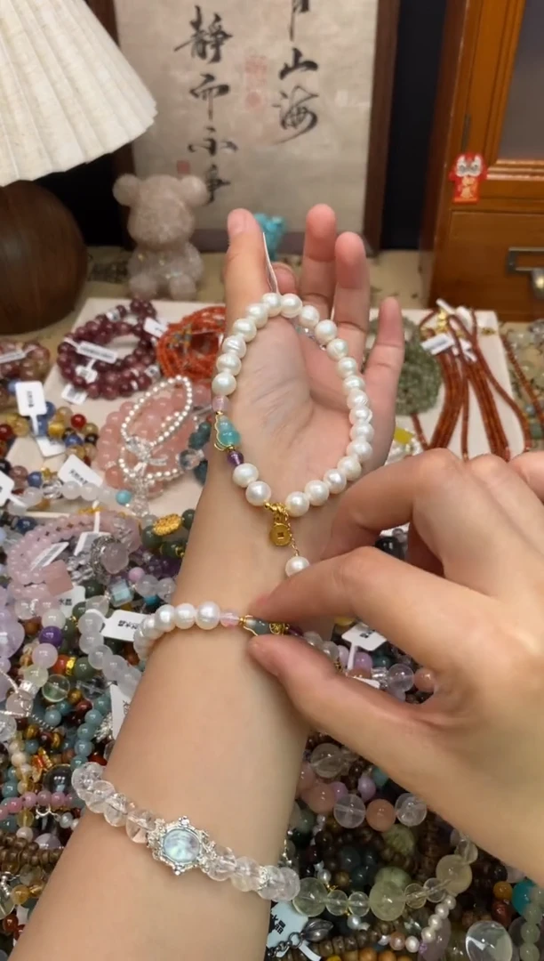 未镶嵌手绳淡水珍珠432