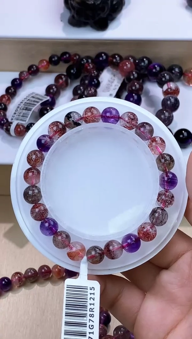 【闪购商品】水晶手链未镶嵌黑加仑超七单圈8m+