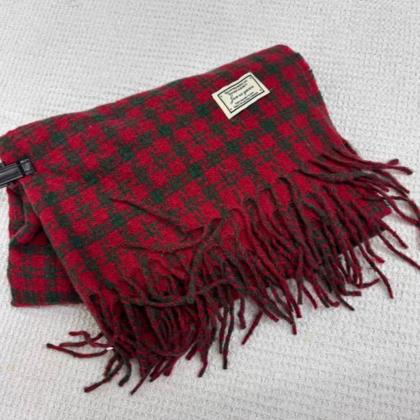 2025新款围巾女秋冬季韩版百搭加厚保暖时尚格子围脖披肩高级感