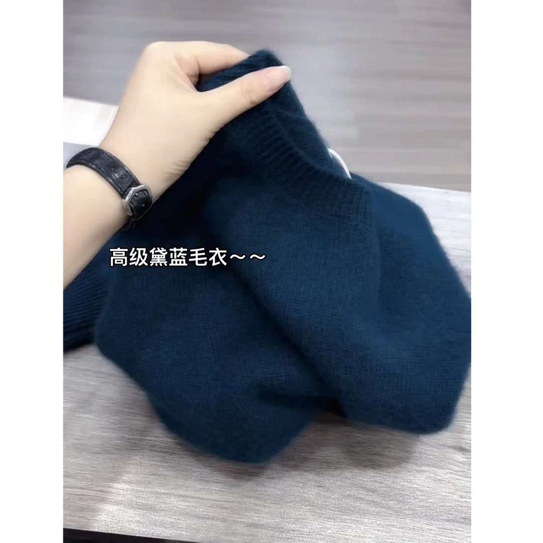 秋冬流行爆款穿搭ins风女2025新款韩版宽松减龄高级感软糯针织衫