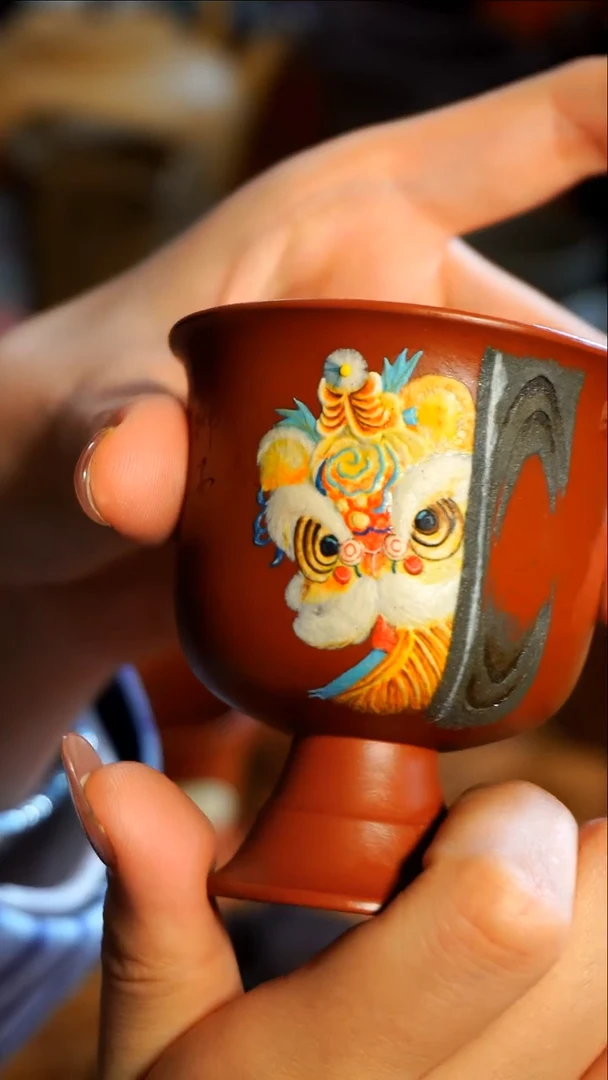 茶杯紫砂南柯记手刻主人杯