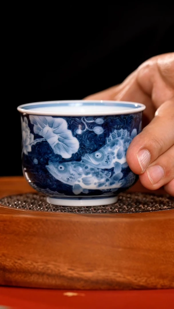 杯LXT48雨后蓝地鱼藻炉式杯110c