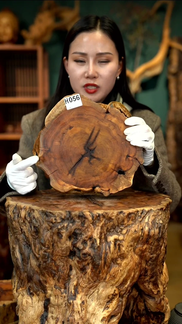 木雷击枣木底座