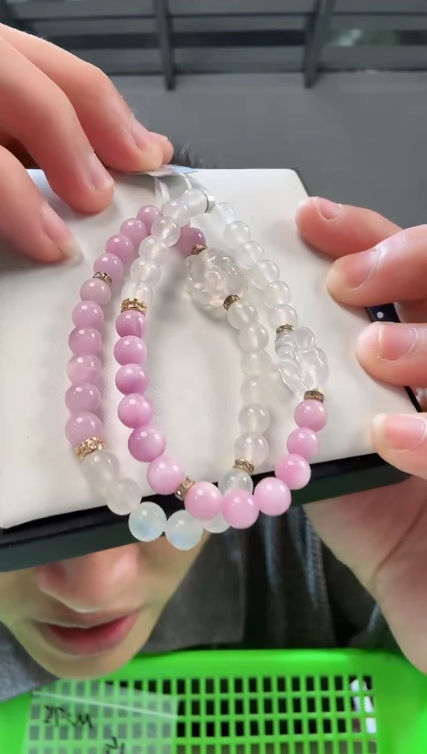 未镶嵌锂辉石手链晶1058 约6mm 多样性发一件