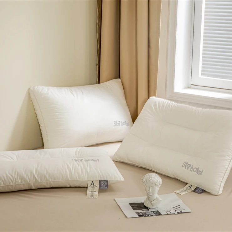 全棉柔软护颈助眠枕头成人学生宿舍低枕酒专用枕芯