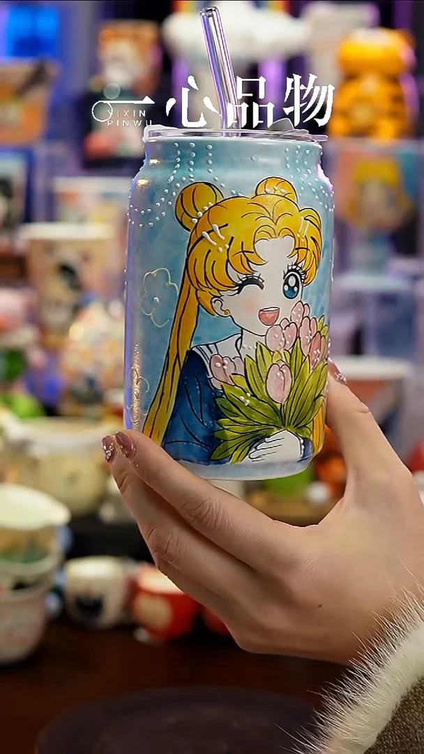 杯子瓷S188景德镇手工手绘杯子摆件