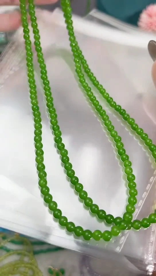 【闪购商品】和田玉（碧玉）颈饰银S925镶嵌圆99