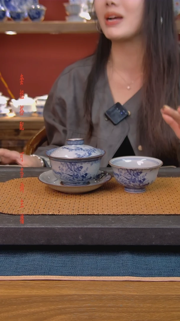 简装家用款2件套 老陶泥开片纹陶瓷茶具