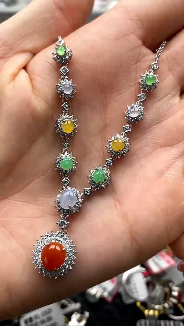 【闪购商品】翡翠戒指银S925镶嵌222222222     5