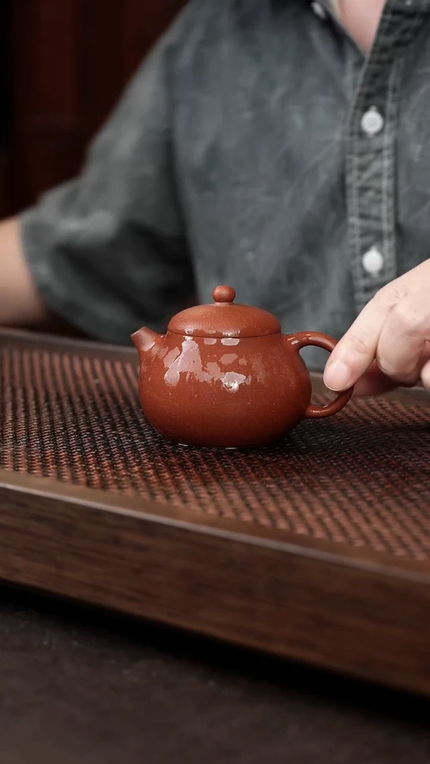 茶壶紫砂红降坡文旦