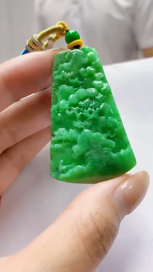 未镶嵌定制翡翠5145MM-毛货挂件25