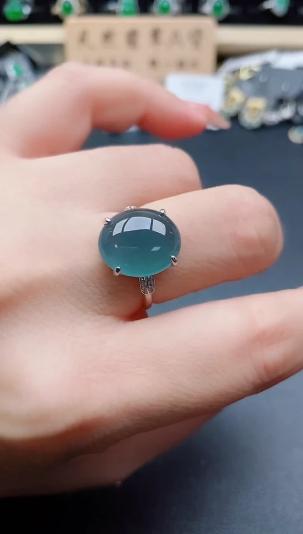 银S925镶嵌戒指翡翠1212121