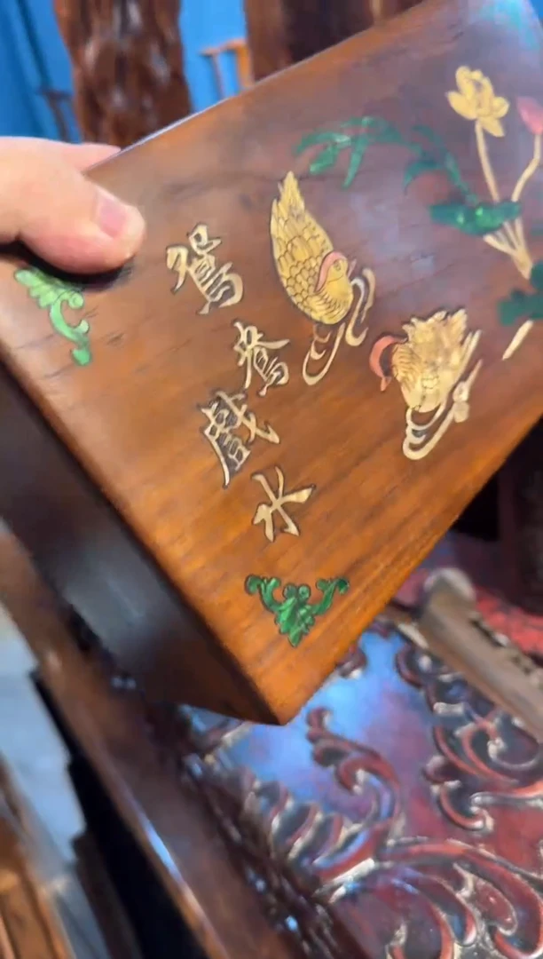 【闪购商品】木侧翻螺钿大首饰盒00000000