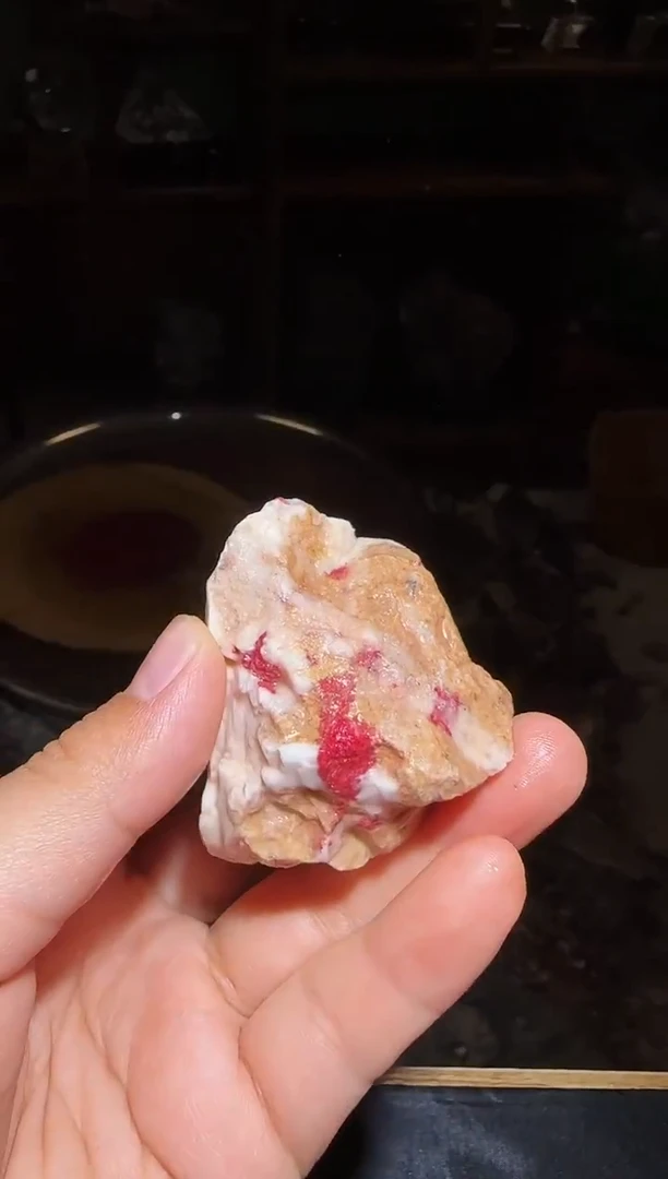 天然辰砂朱砂毛料2