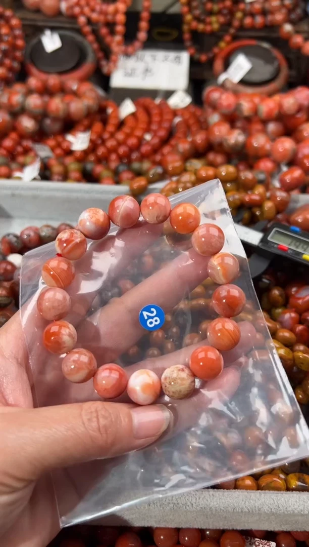 未镶嵌手串南红玛瑙12+
